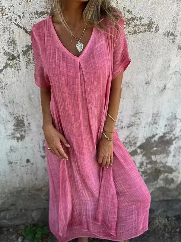Elizbeta | Casual Dress with V-Neck