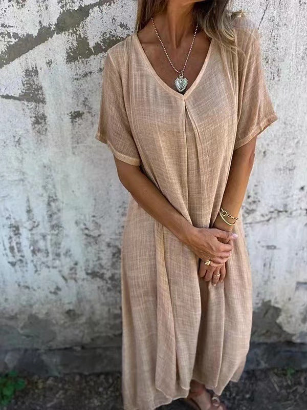 Elizbeta | Casual Dress with V-Neck