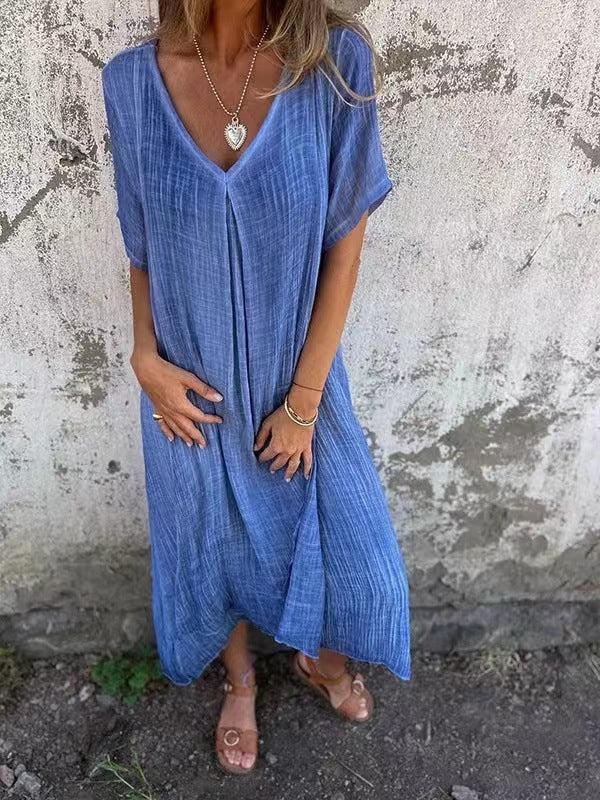 Elizbeta | Casual Dress with V-Neck