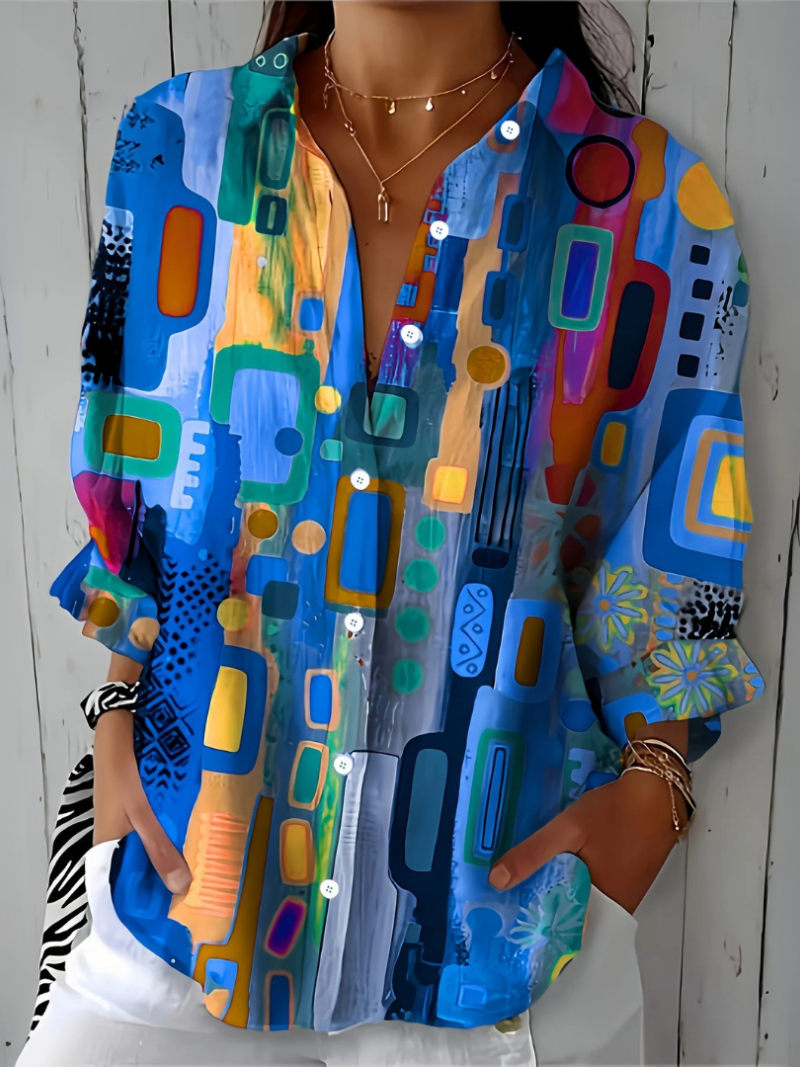 Catalina | Artistic Button-Up Shirt