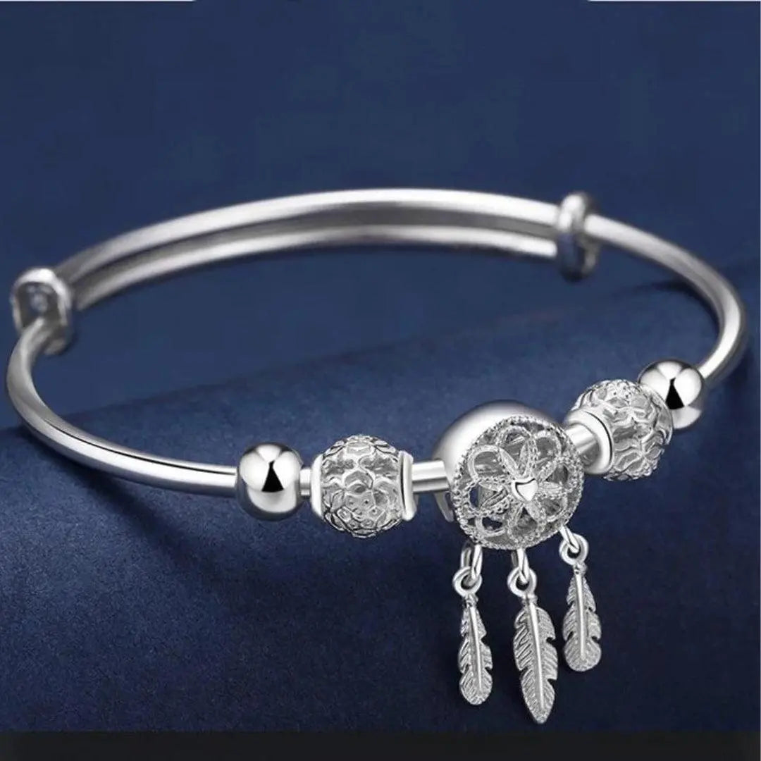 Dream Catcher Bracelet in Silver