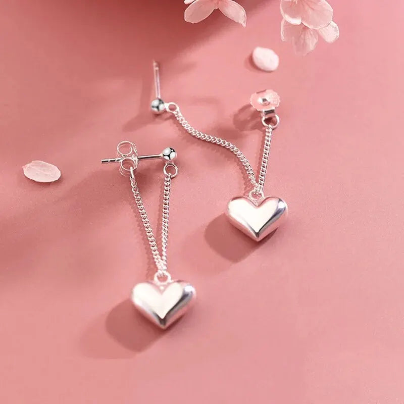 Geometric Heart Shaped Vintage Earrings