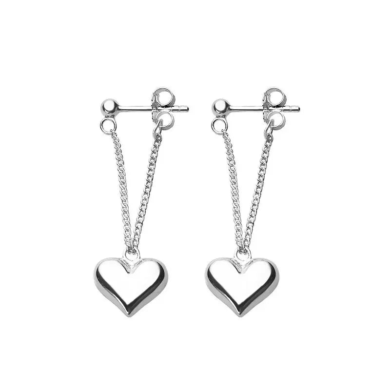 Geometric Heart Shaped Vintage Earrings
