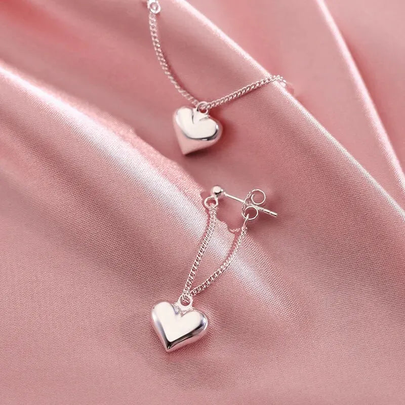 Geometric Heart Shaped Vintage Earrings