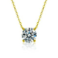 Gold-Plated Hoop with Zirconia