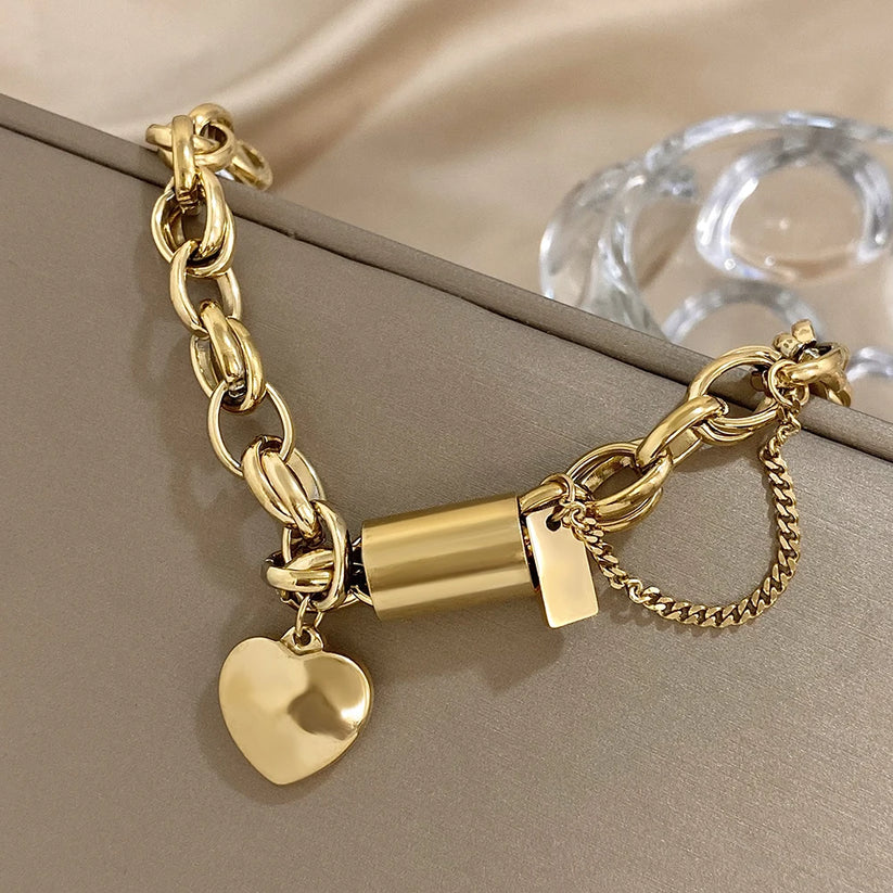Libya™ | Thick Gold Bracelet