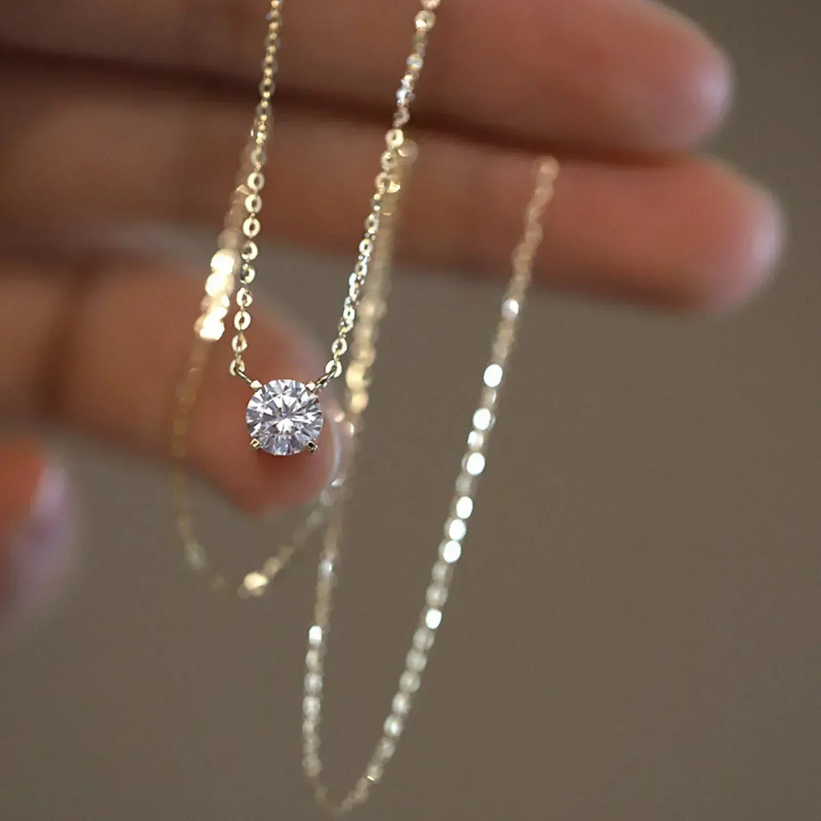 Gold-Plated Hoop with Zirconia
