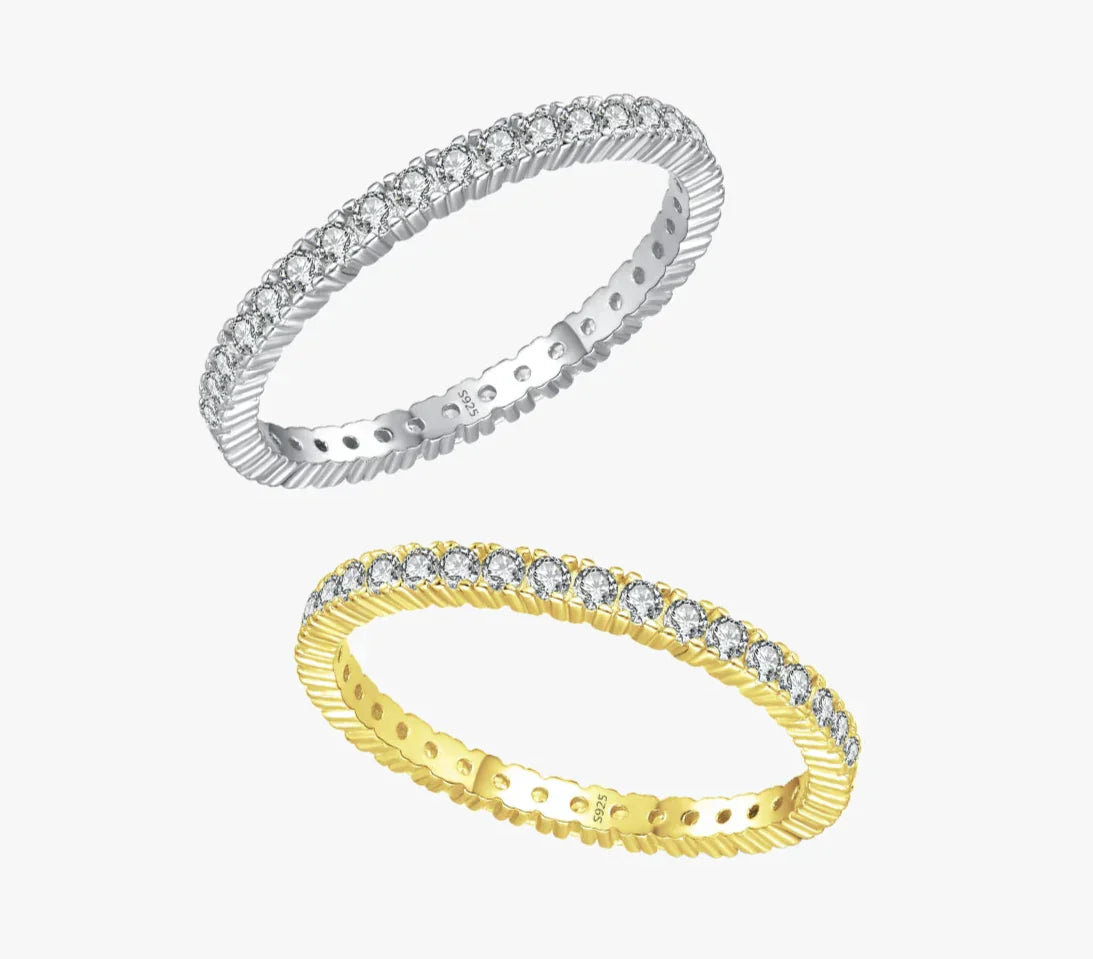 Minimalist Illuminated Eternity Ring