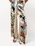 Wide Pants with Sophisticated Print