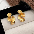 Flower Earrings in Silver and 18K Gold
