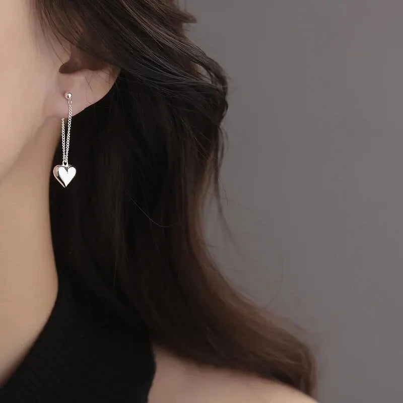 Geometric Heart Shaped Vintage Earrings