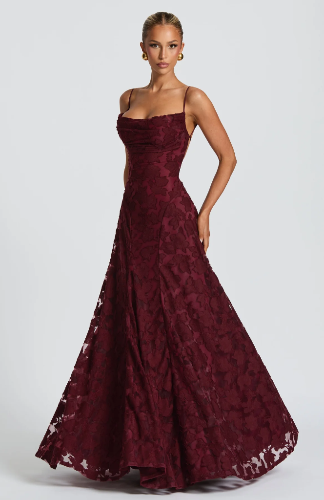 Sophia | Elegant Maxi Dress with Lace
