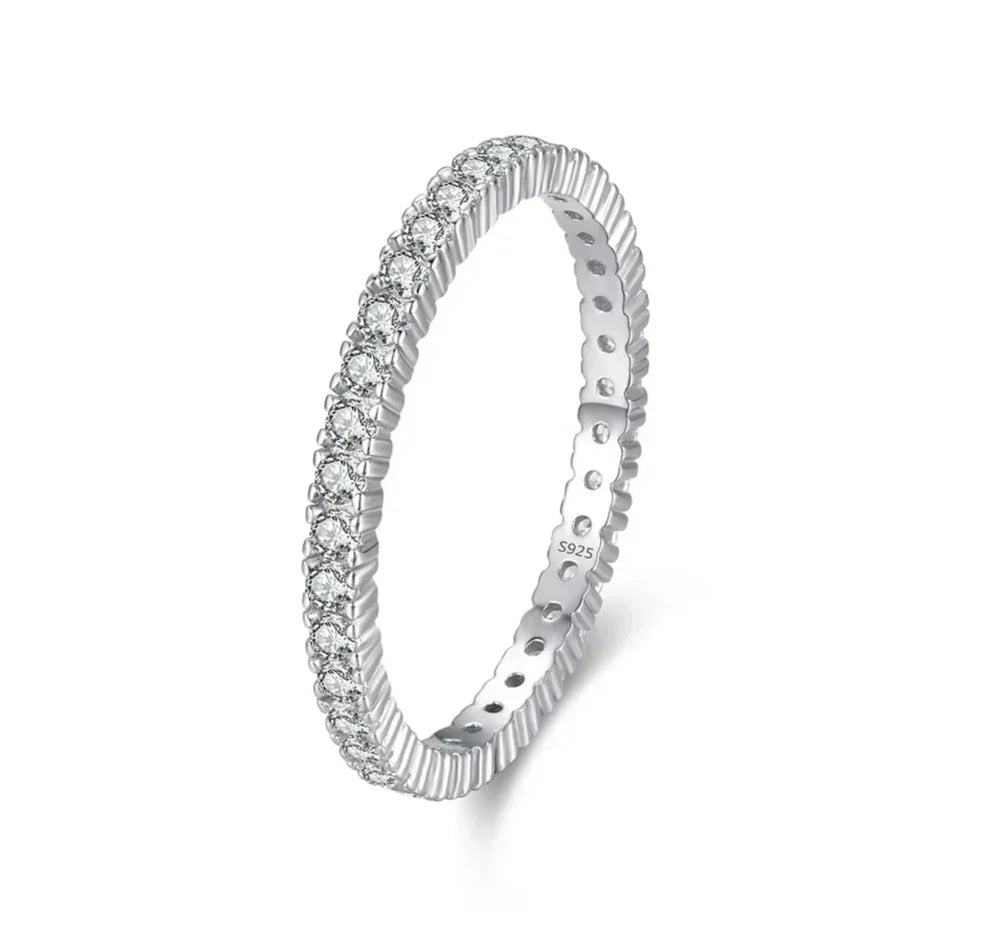 Minimalist Illuminated Eternity Ring