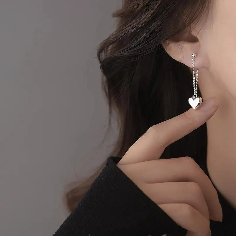 Geometric Heart Shaped Vintage Earrings