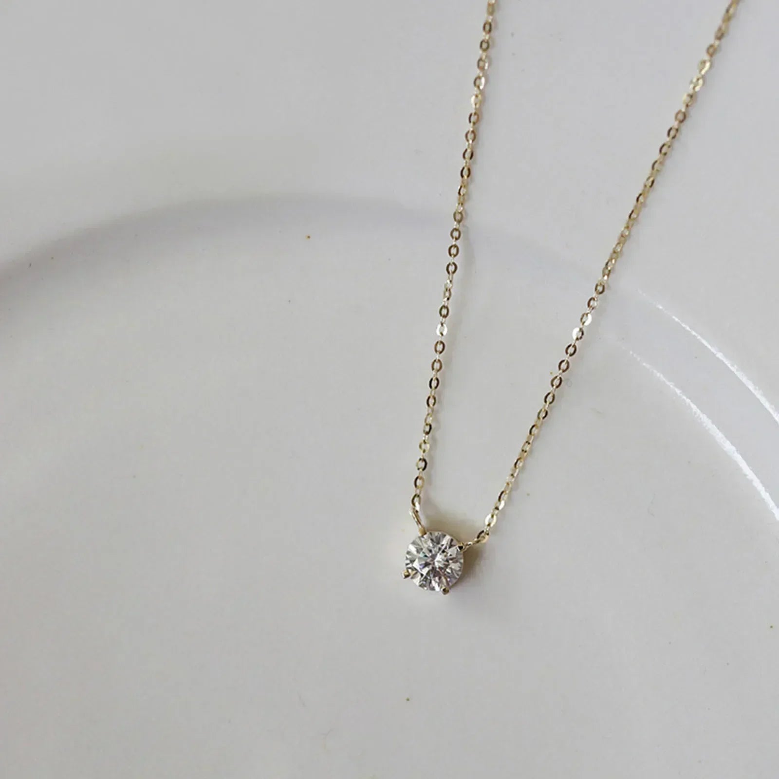 Gold-Plated Hoop with Zirconia