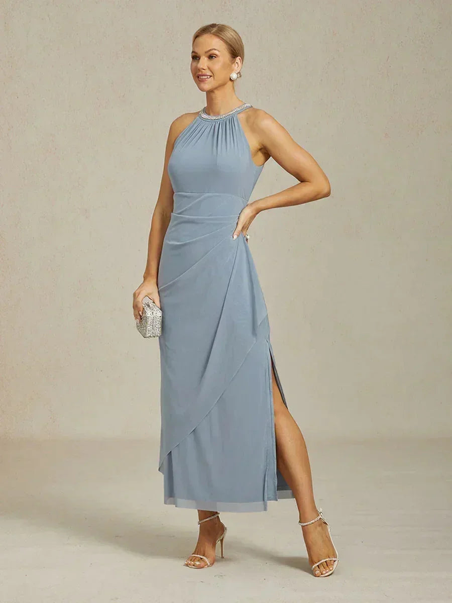 Elegant Maxi Dresses with Pearls and Ruffle Details