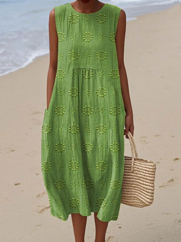 Sarah | Midi Dress with Pattern