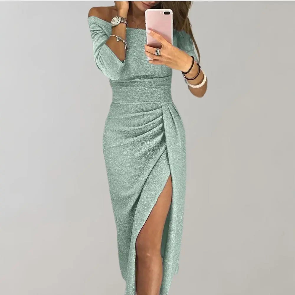 Sophia | Women's Dress with Stunning Glossy Finish
