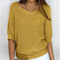 Roundel | Three-Quarter Sleeve Sweater