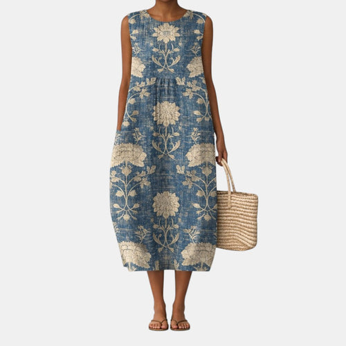 Alberta™ | Classic Floral Midi Dress