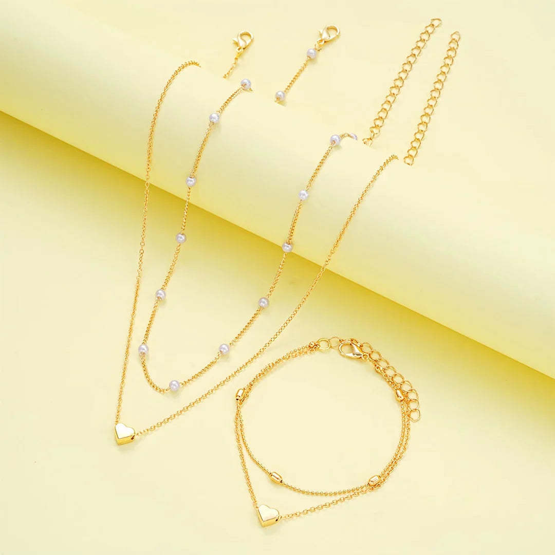 Elegant Minimalist Collar and Bracelet Set
