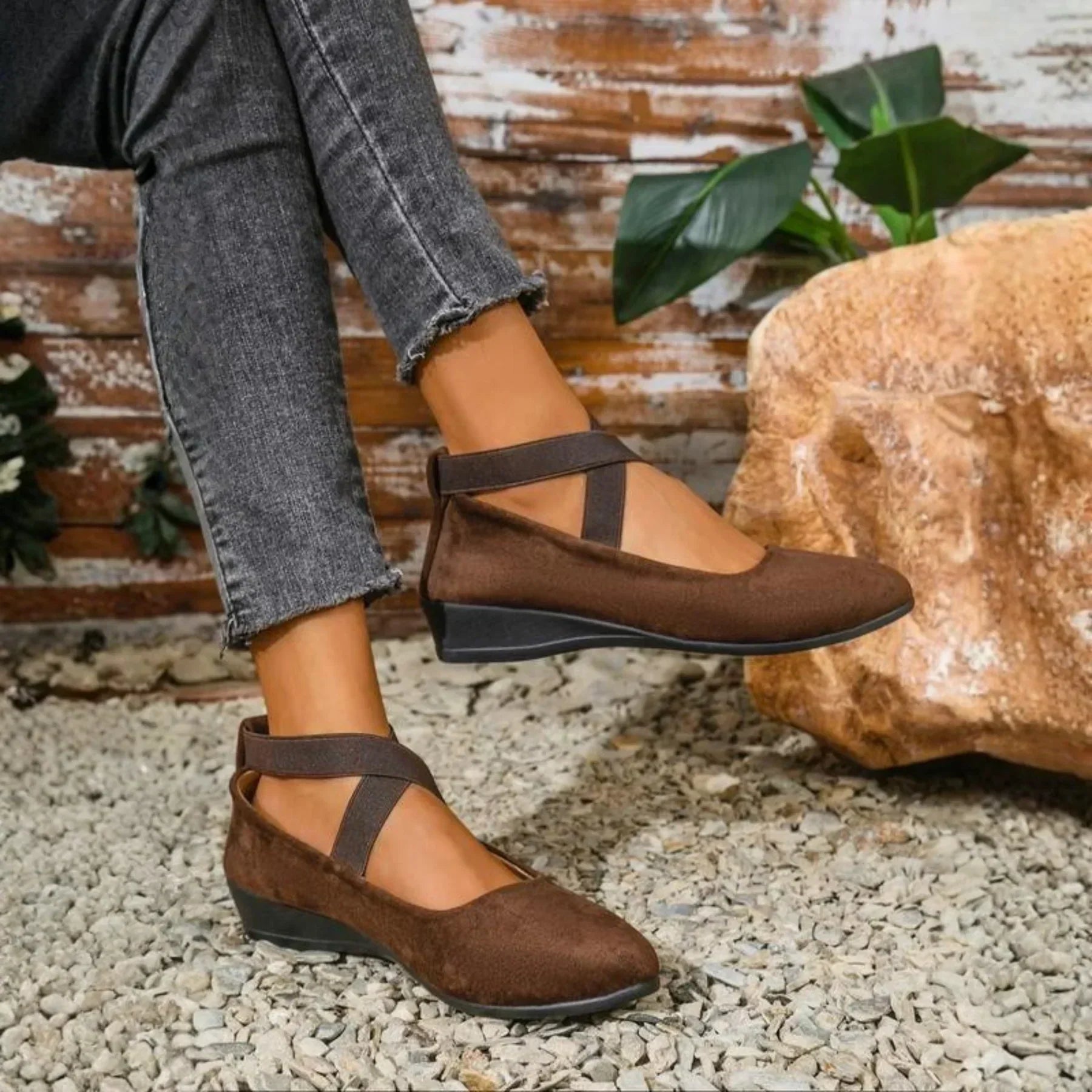 Clarine | Closed Heel Ballerina Shoes