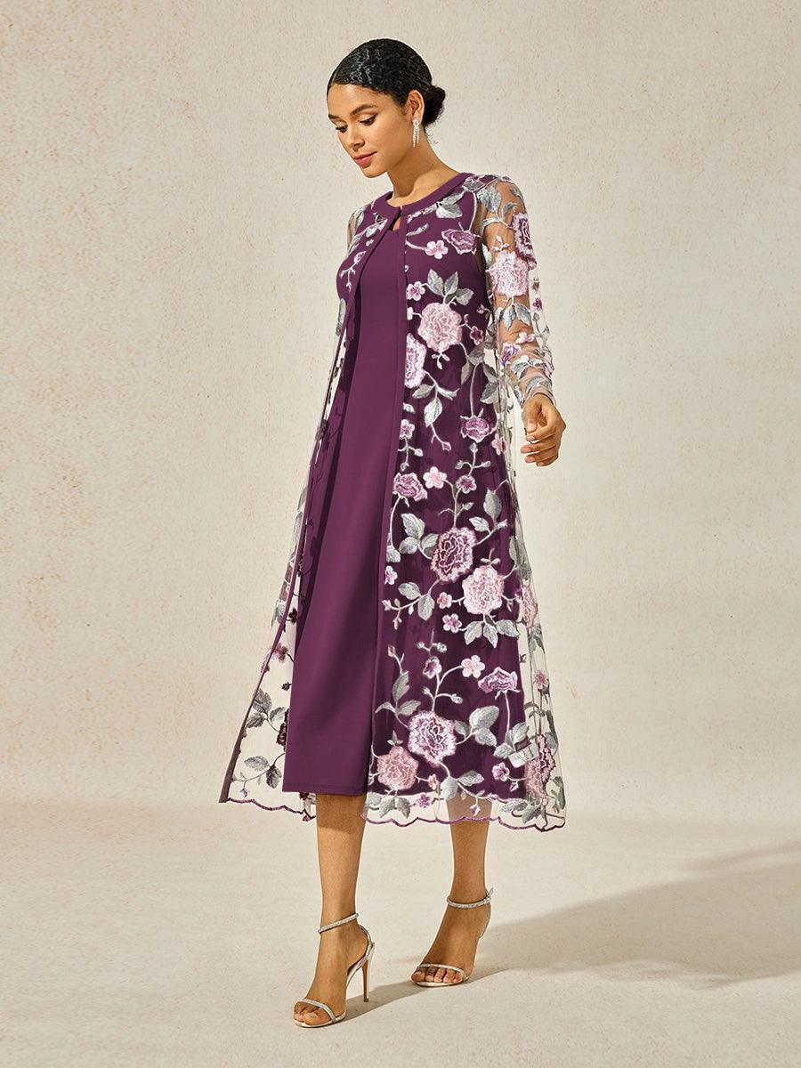 Lace Mesh Dress Set