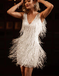 Fringela | Elegant Fringe Party Dress