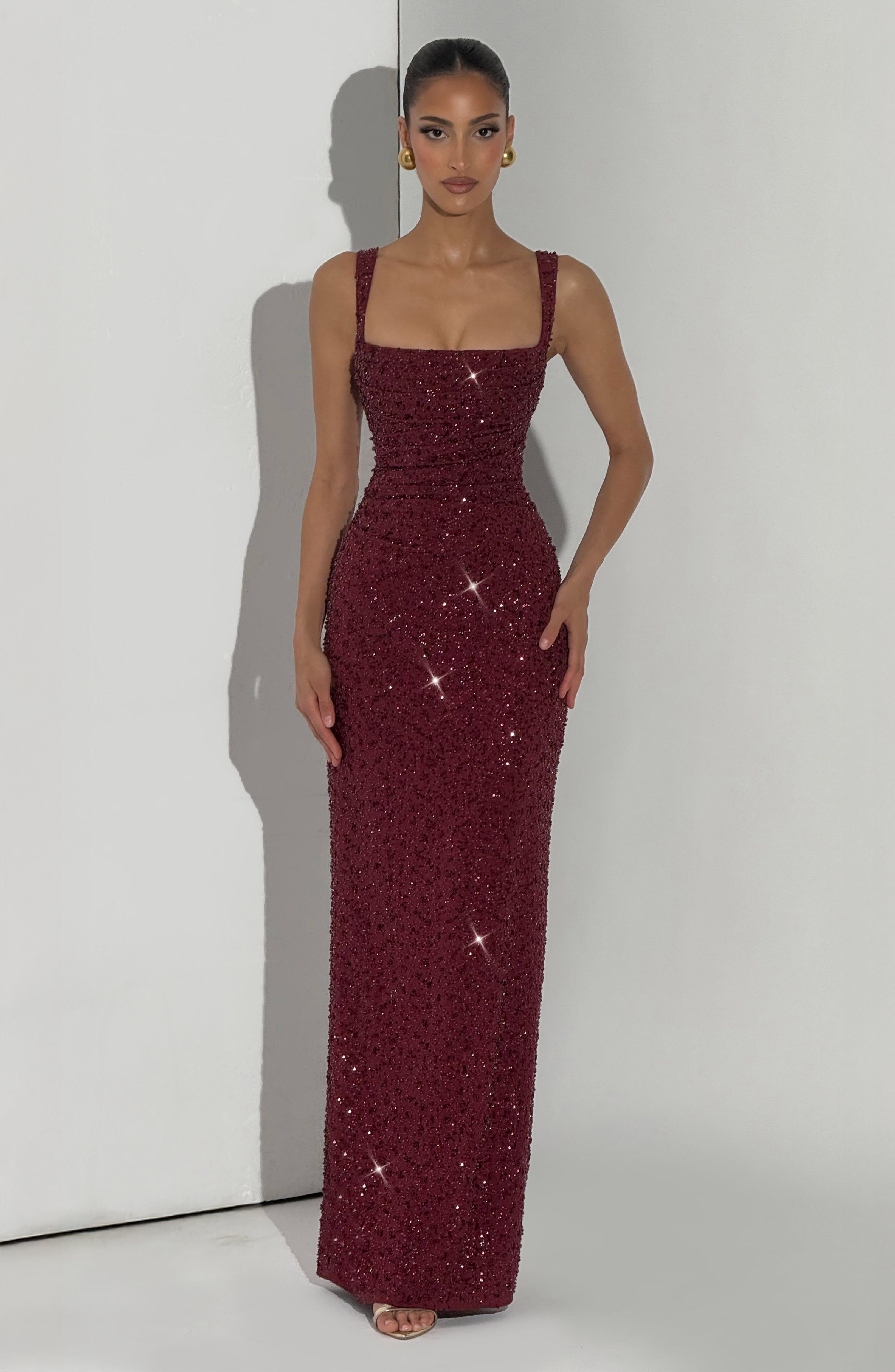 ROSALIND | Maxi Dress with Square Cut