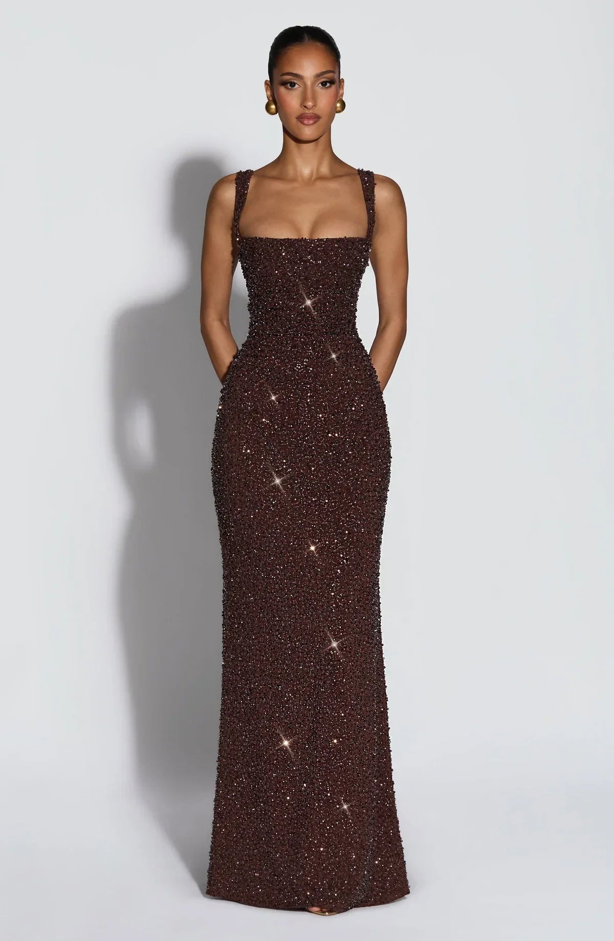 ROSALIND | Maxi Dress with Square Cut