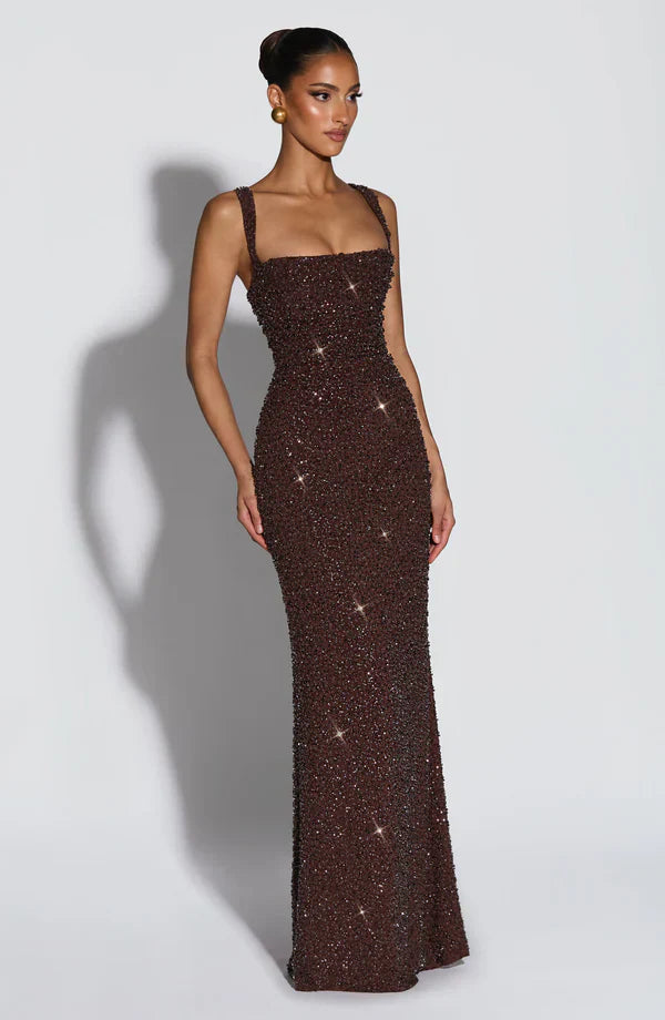 ROSALIND | Maxi Dress with Square Cut