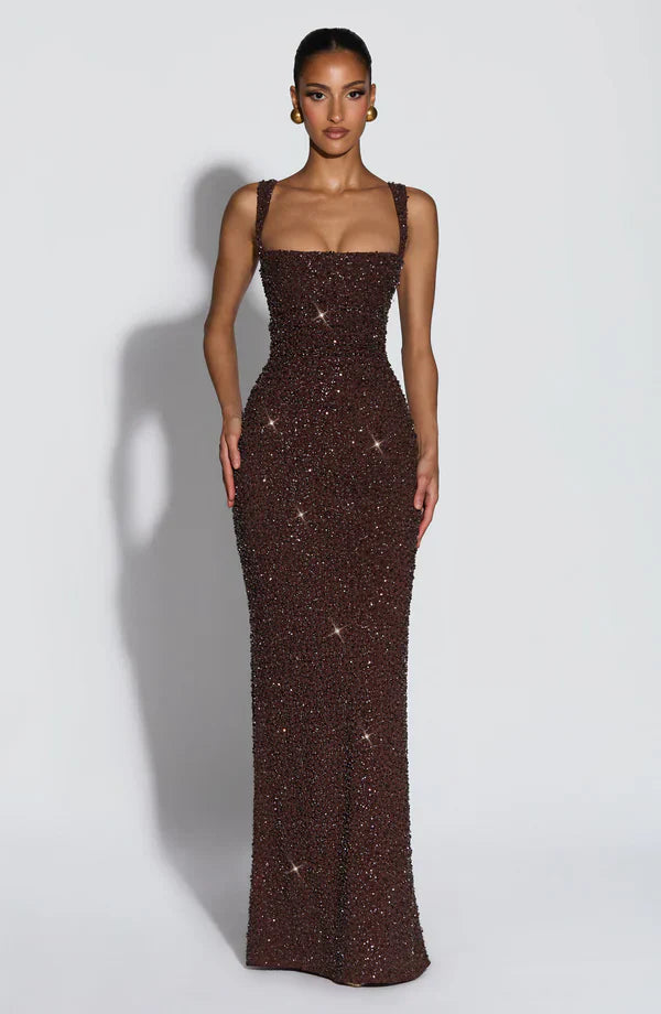 ROSALIND | Maxi Dress with Square Cut