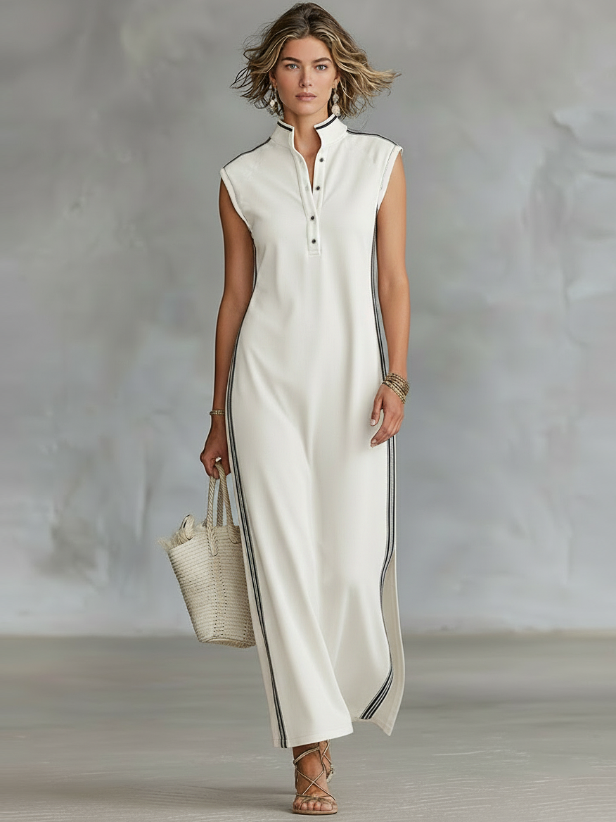 Athletic Style Maxi Dresses for Women with Sleeves MDZ1960C6Y