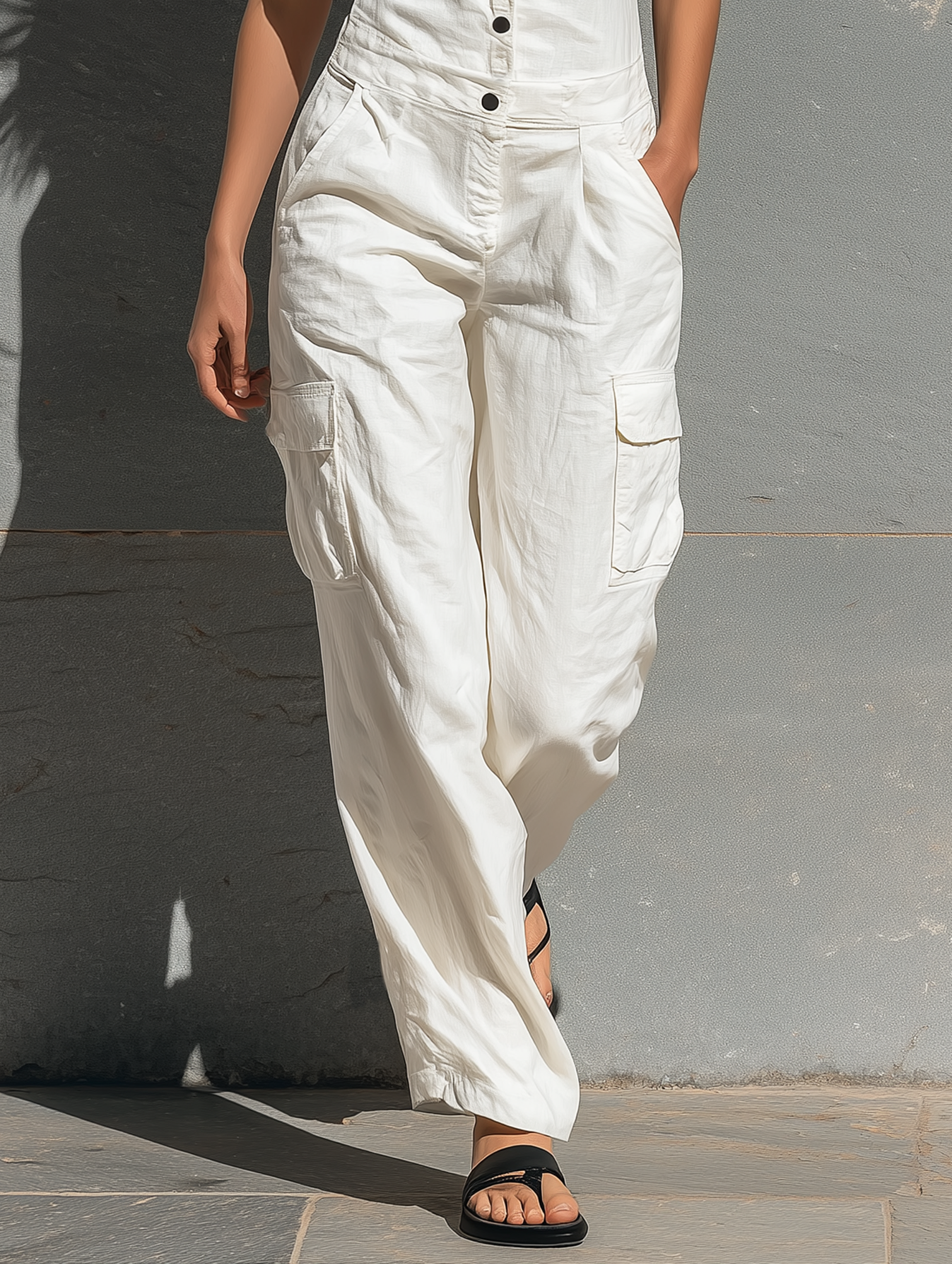 Women’s Bodysuit in Minimalist Colors Made of Cotton MDZ1304A4Y