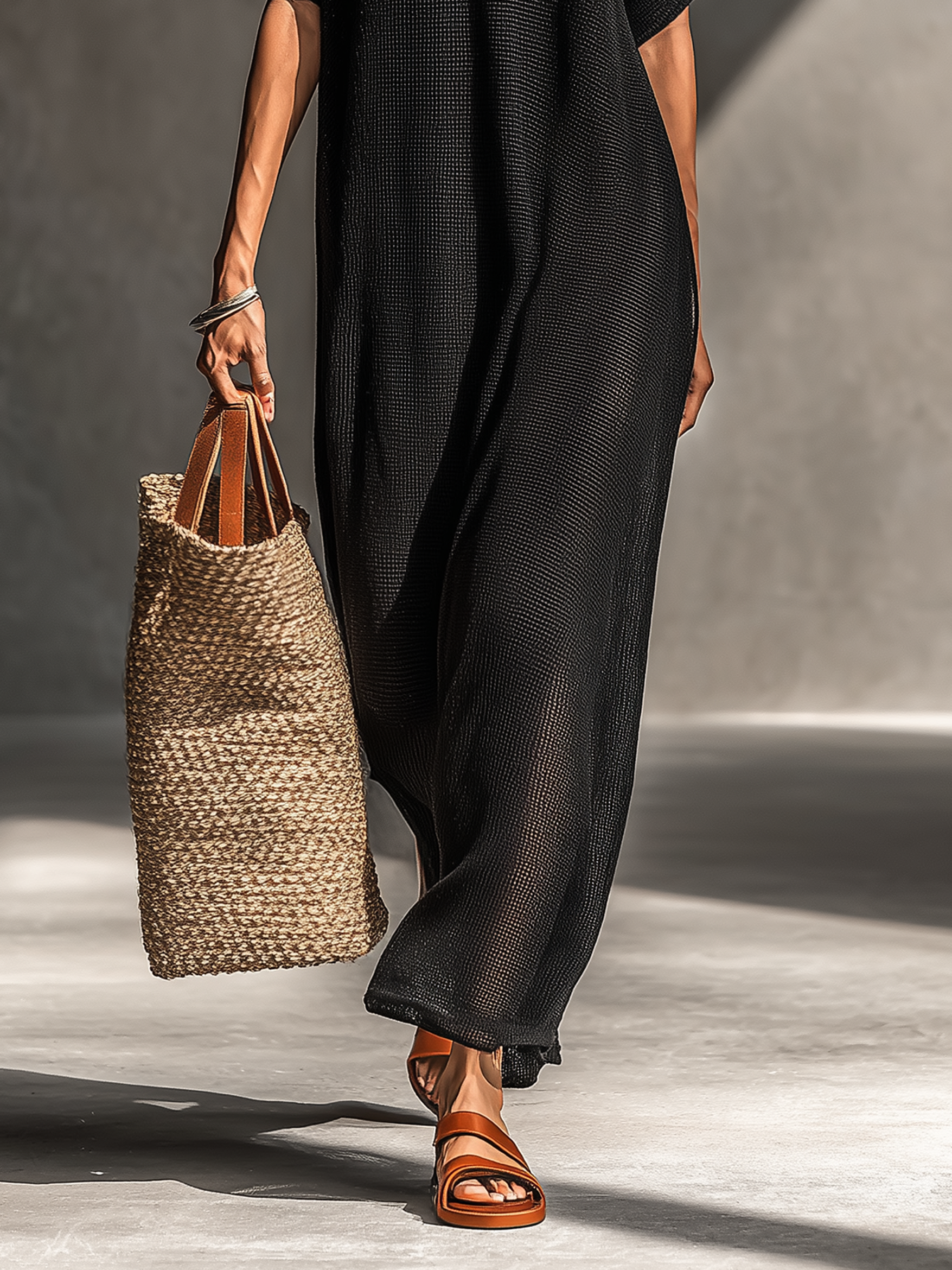 Minimalist Short Sleeve Maxi Dresses for Women MDZ0911A8Y