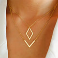 Bracelet with Geometric V Charms