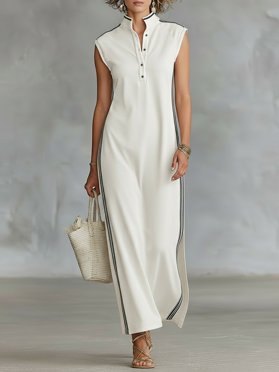 Athletic Style Maxi Dresses for Women with Sleeves MDZ1960C6Y