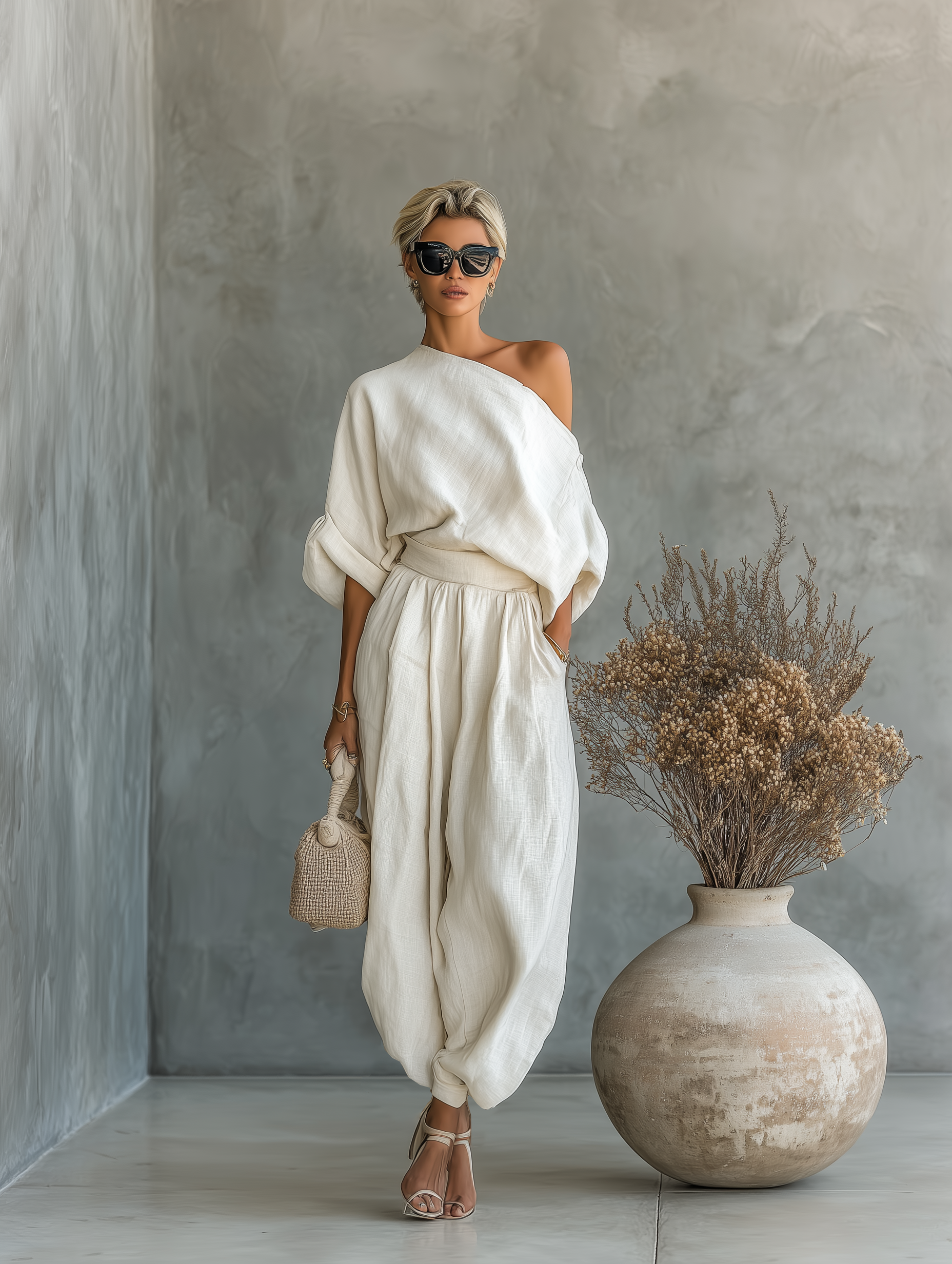 Lisa | Soft Off-Shoulder Top and Fitted Pants Set