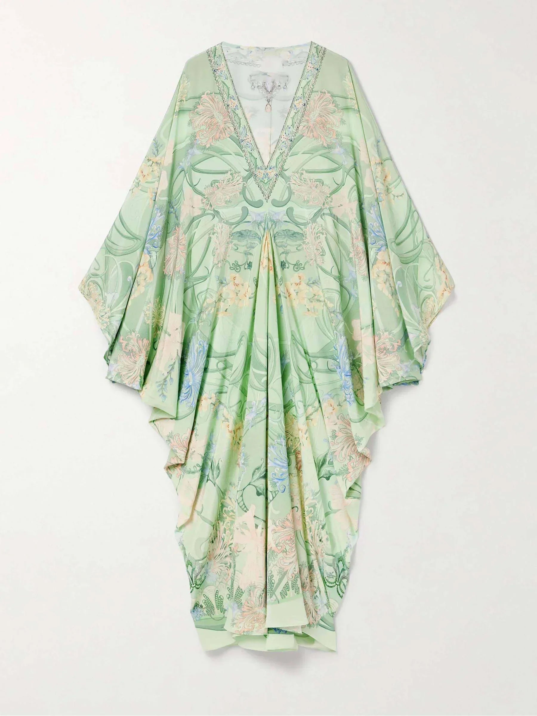 Green Floral Maxi Dresses