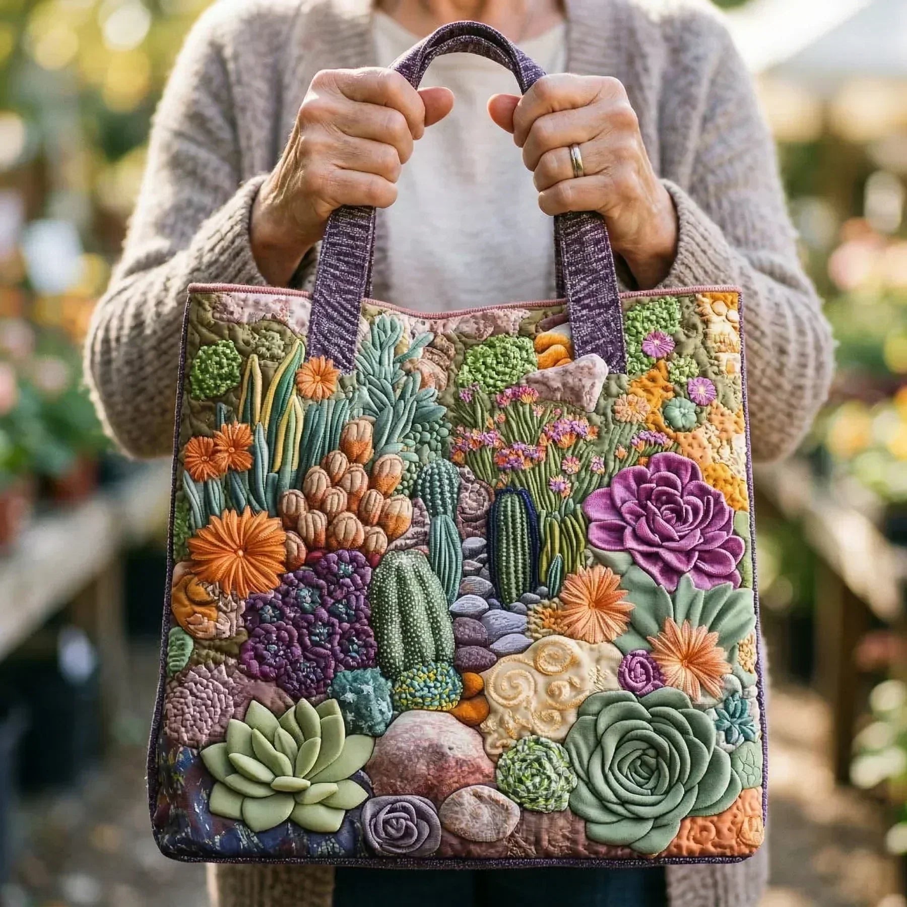 Kinsley | Soft Handmade Bag with Stitching