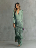 Alesia - Elegant Midi Dress with Flared Sleeves