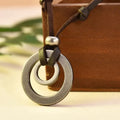 Vintage Style Leather Collar with Silver Coating