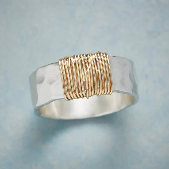 Eternal Vintage Ring Made of Gold and Silver