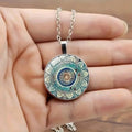 Elegant Round Blue Mandala Collar