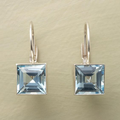 Eternal Blue Glass Earrings by Harvest