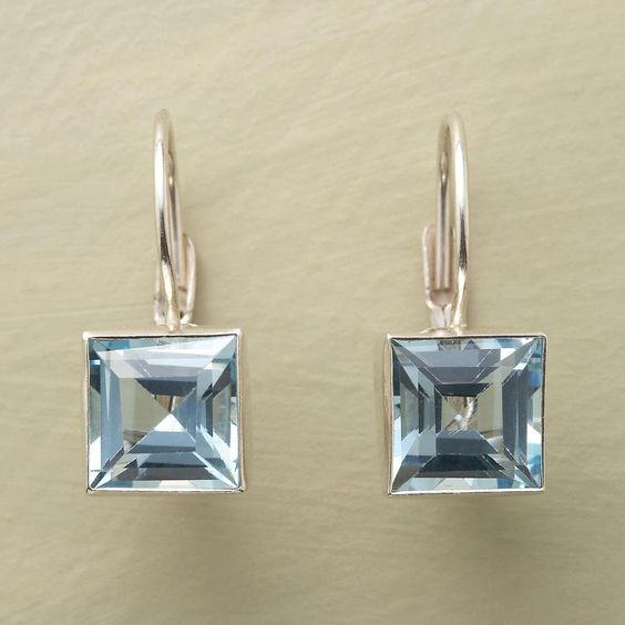 Eternal Blue Glass Earrings by Harvest