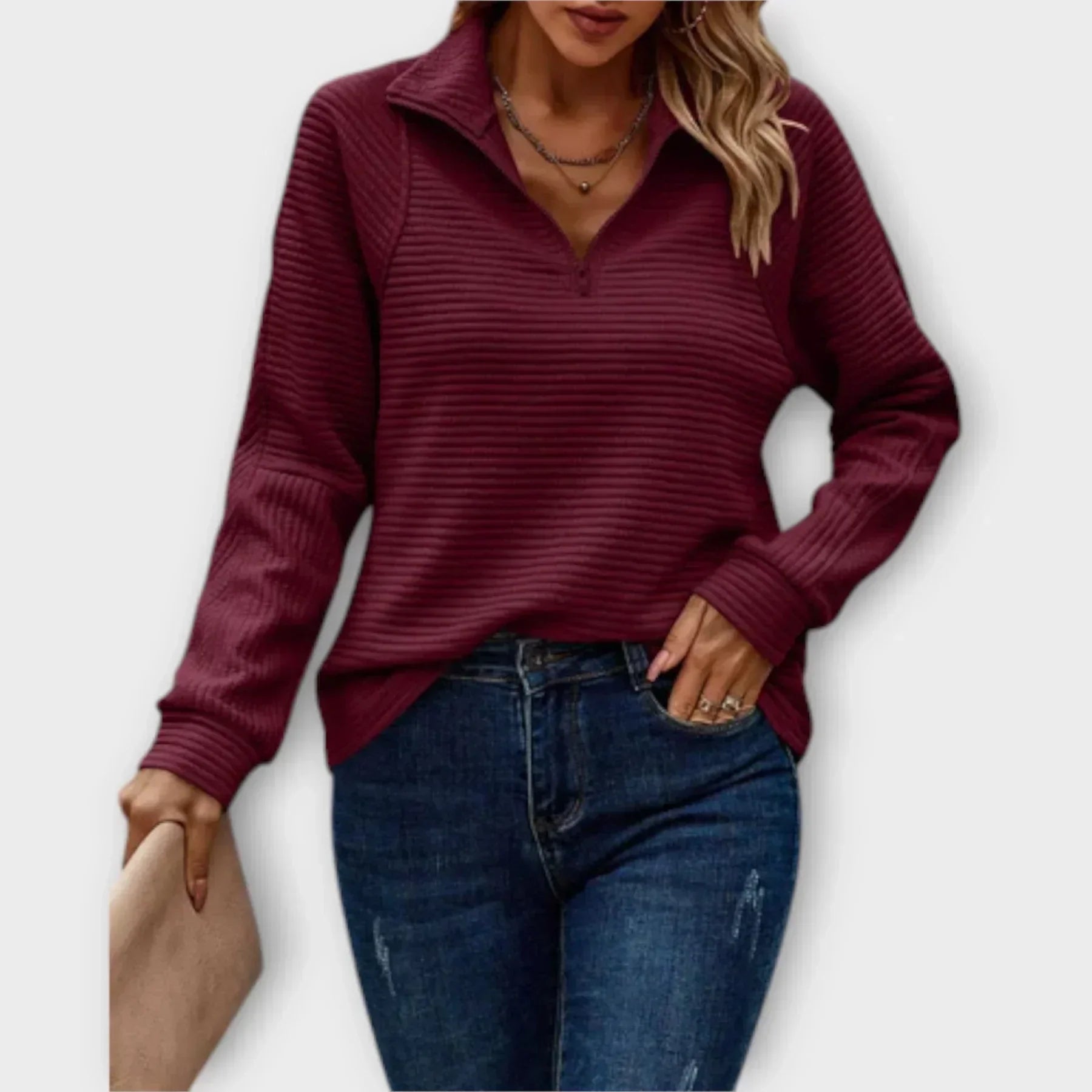Olivia | Half-Zip Sweater
