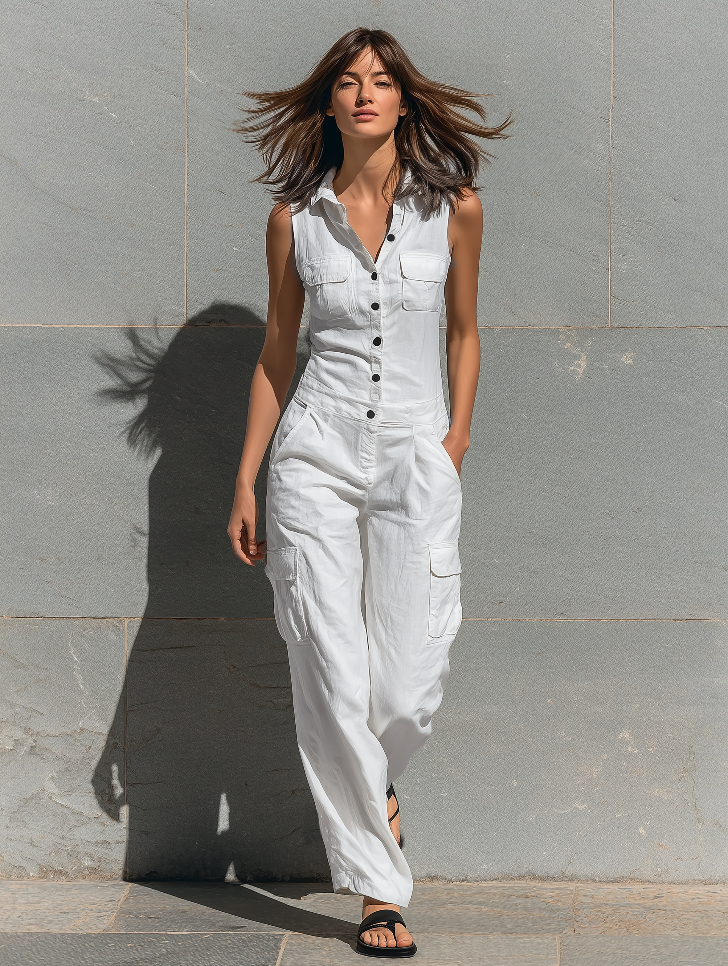 Women’s Bodysuit in Minimalist Colors Made of Cotton MDZ1304A4Y
