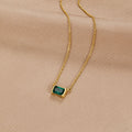 Delicate Pendant with Emerald