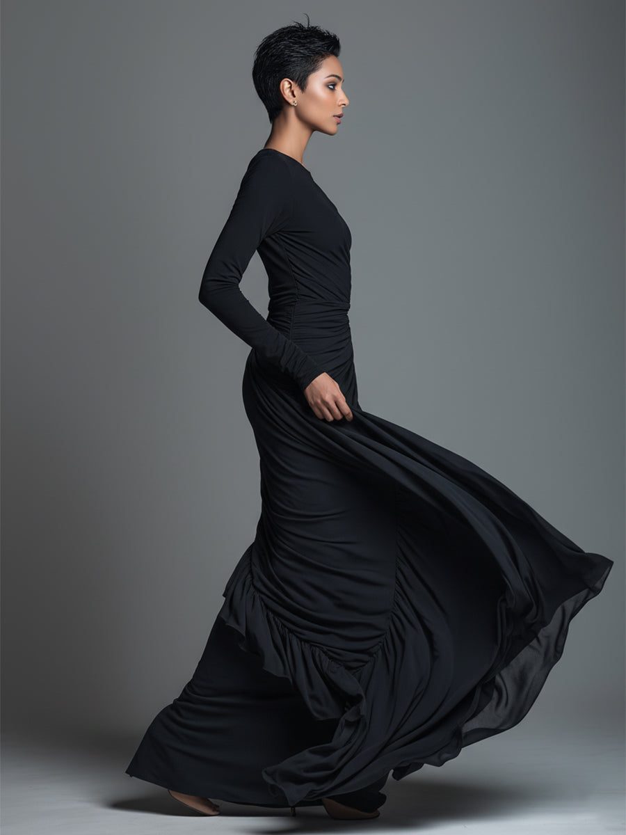 Elegant Black Maxi Dresses for Women MDA1541H1I